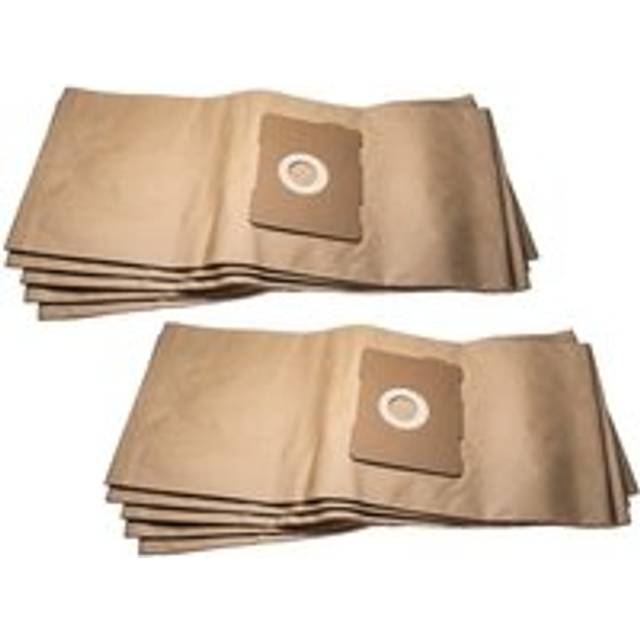 10x Filter Bag Replacement for Protool Festool 633582 for Dust Extractor - Paper, 66.2 cm x 29.6 cm, Sand-Coloured - Vhbw