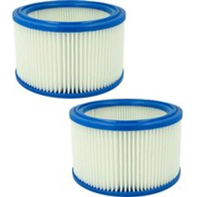 2x Filter Element compatible with Nilfisk Alto Wap 550-21, 550-31, 590-31 Battery-Powered Vacuum Cleaner - Vhbw