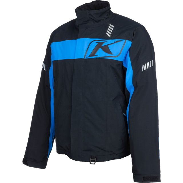 Klim Keweenaw 2025 waterproof Snowmobile Jacket, black-blue, Size M for Men