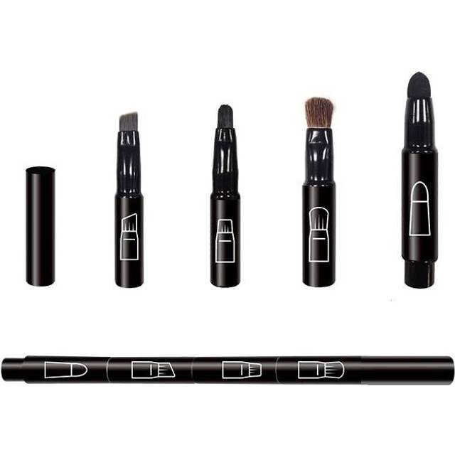 Liasun 4 In 1 Exquisite Multi-function Makeup Brushes Funny Combination Design - Blush Brush  Eyeshadow Brush  Angled Brow Brush Blending Br