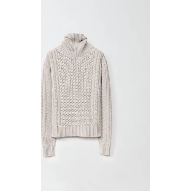 Fabiana Filippi, Turtlenecks, female, Beige, 2XS, Wool Turtleneck