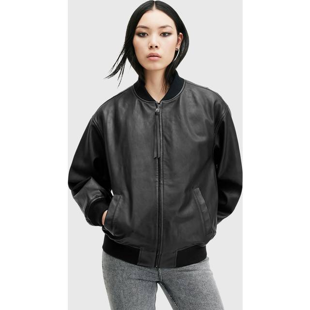 Allsaints Belle Leather Bomber Jacket