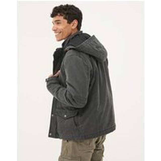 FatFace Hadley Hooded Jacket Dark Grey - FatFace - Size: 4XL TALL