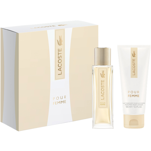 Lacoste Parfymer-for-kvinnor Pour-FemmePresentförpackning Eau de Parfum Spray 50 ml + Body Lotion 100 ml 1 Stk. (495,00 kr / 1 Stycke)