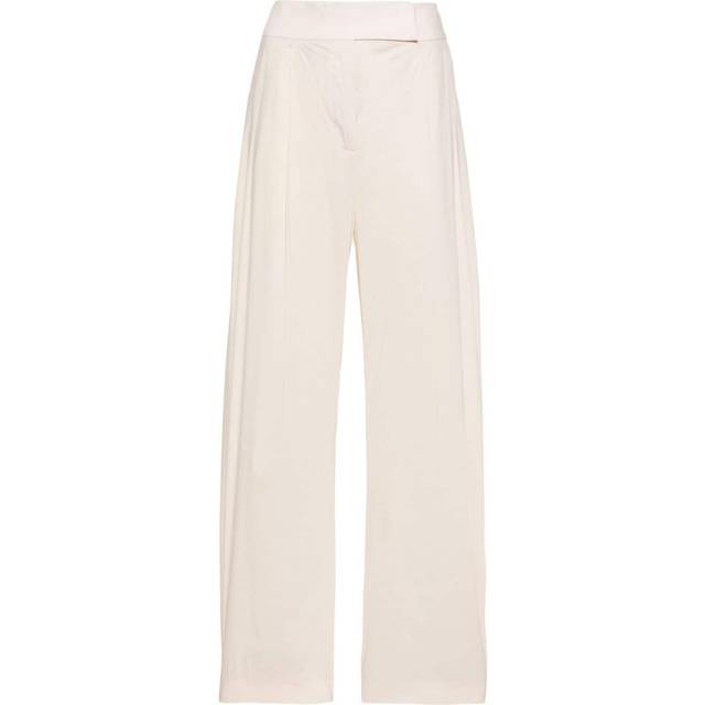 PINKO - Papillon palazzo pants - women - Cotton/Spandex/Elastane/Polyamide/Cotton - 38 - Neutrals