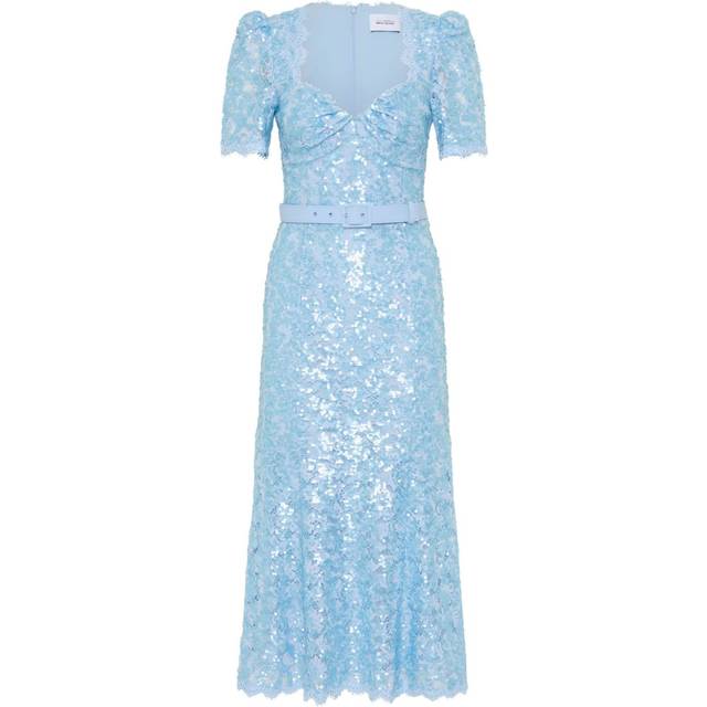Rebecca Vallance - x Nicky Hilton Leyla midi dress - women - Nylon/Spandex/Elastane - 8 - Blue