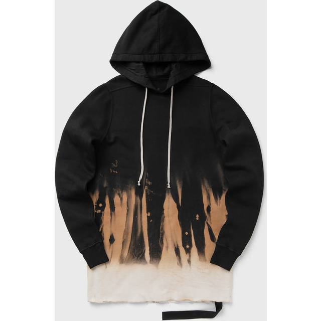 Rick Owens Drkshdw Mens Black Terra Level Ls Graphic-print Oversized Cotton Hoody S