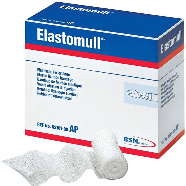 Fixeringsbinda viskos Elastomull - 6cmx4m bom/viskos/PA - 20 st