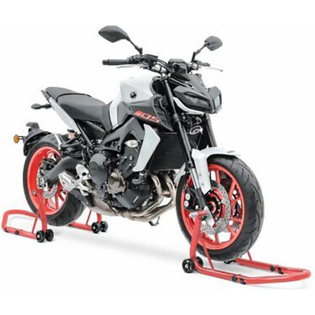 Montageständer Set passend für Yamaha MT-09 / Tracer 900 Motorradständer vorne hinten RCS - schwarz-schwarz
