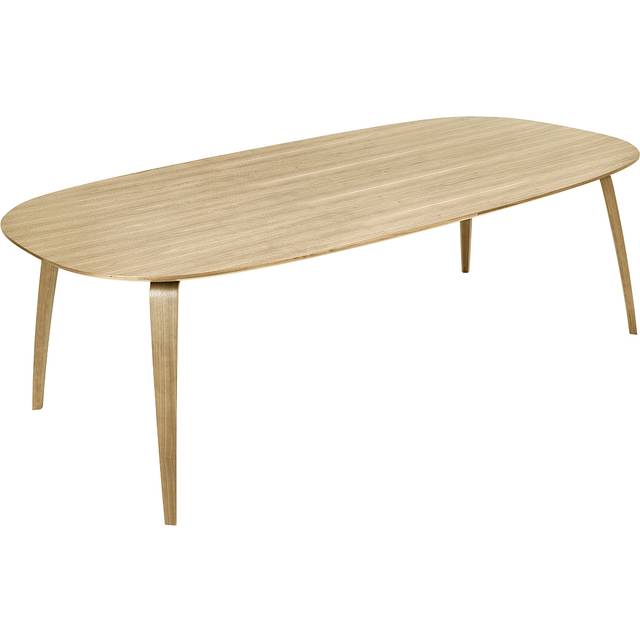 GUBI Gubi Elliptical matbord oak - Beige