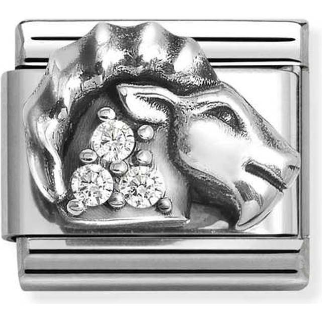 Nomination Classic Oxidised Silver and CZ Capricorn Zodiac Charms