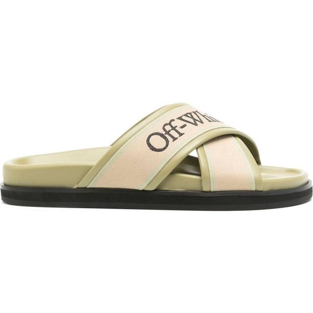 Off-White - Cloud crossover slides - men - Calf Leather/Rubber/Calf Leather - 41 - Green