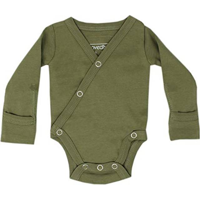 Organic Kimono Bodysuit in Sage