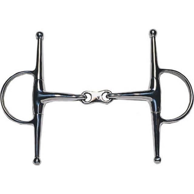 Jp Korsteel Rostfritt stål French Link Full Cheek Snaffle Bit 5in