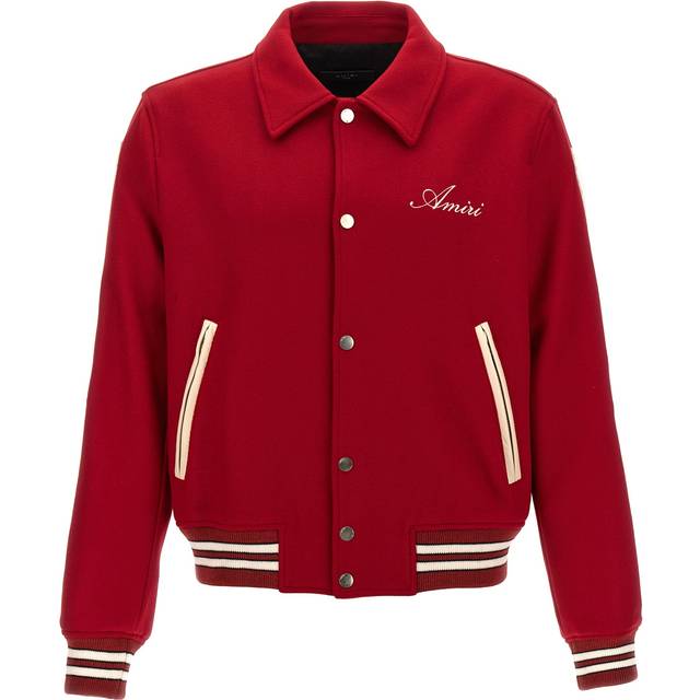 AMIRI Red Bones Bomber Jacket - Red - S