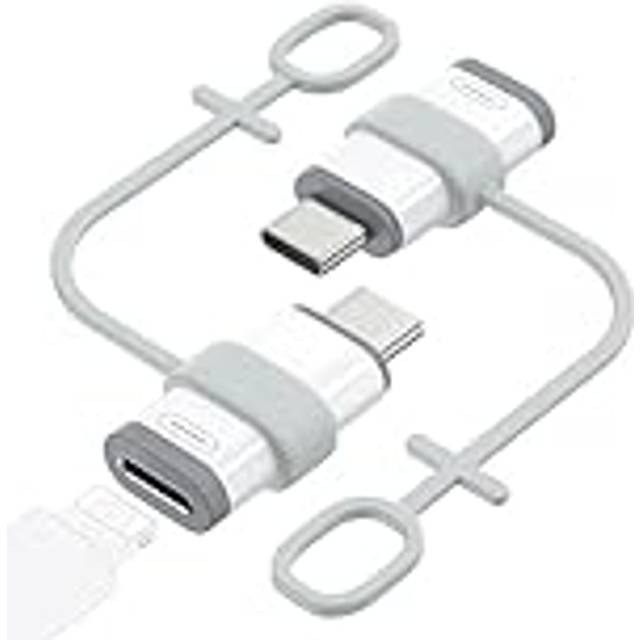 Lightning Female to USB C Male Adapter 2Pack, USB-C to Lightning Adapter for iPhone 15/16 Pro/16 Pro Max/Plus,Galaxy S24,iPad Air, iPhone to USB C