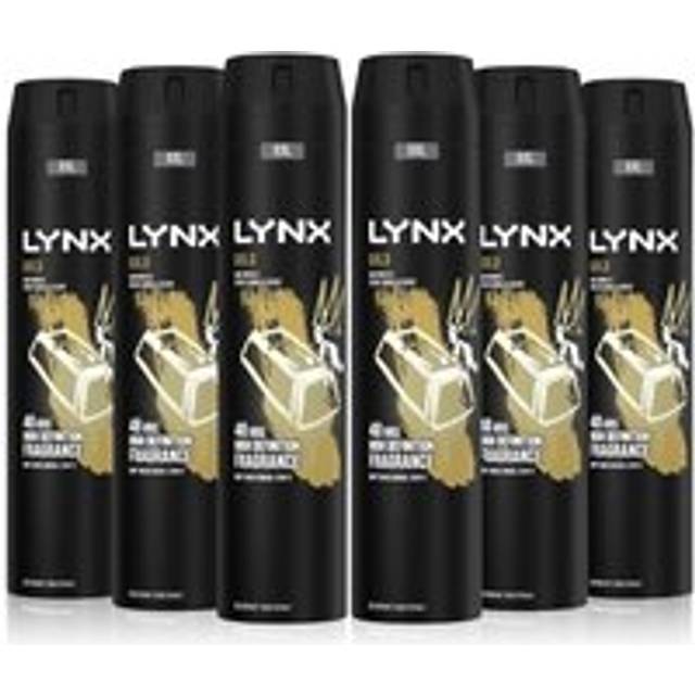 XXL Gold High Definition Fragrance 'Body Spray' Deo, 6x250ml - One Size