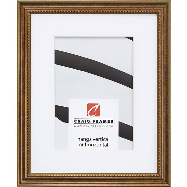 Craig Frames 314BR 20 x 24 Inch Ornate Bronze Picture Frame Matted to Display a 16 x 20 Inch Photo