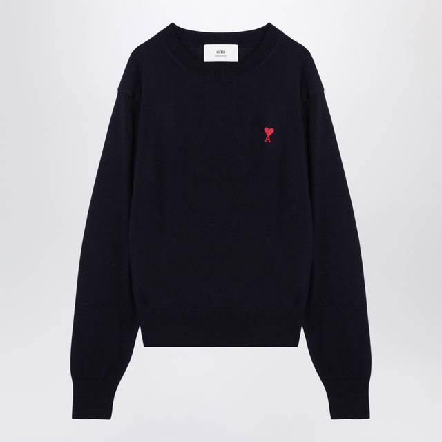 Night Blue Ami De Coeur Wool Jumper - L