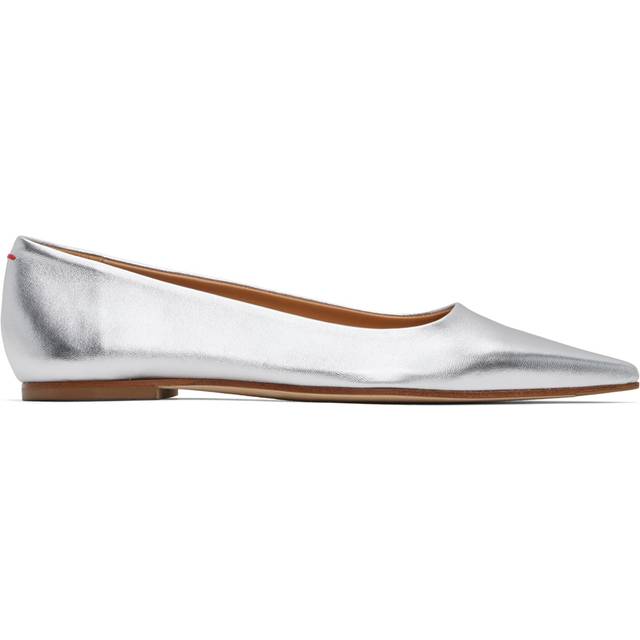 Aeyde Silver Cassy Ballerina Flats - Silver - IT 38.5