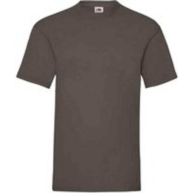 (S, Chocolate) Fruit of the Loom Mens Valueweight T-Shirt
