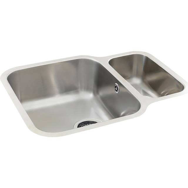Franke Lucca Undermount Stainless Steel Sink 1.5 Bowl in Silver