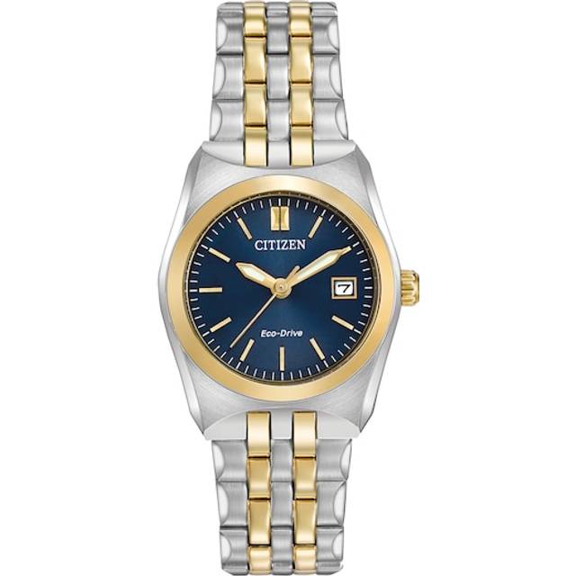 Citizen Eco-Drive Ladies' Blue Dial Two Tone Bracelet Watch