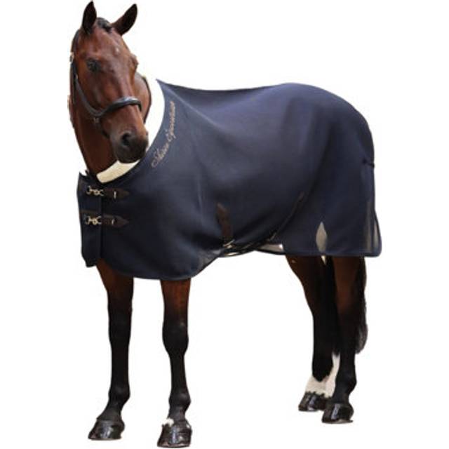 (5', Navy) Shires Deluxe Standard-Neck Air Motion Horse Cooler Rug