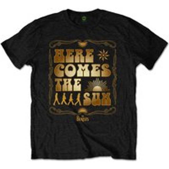 (XXL, Black) The Beatles Unisex Adult Here Comes The Sun Back Print T-Shirt