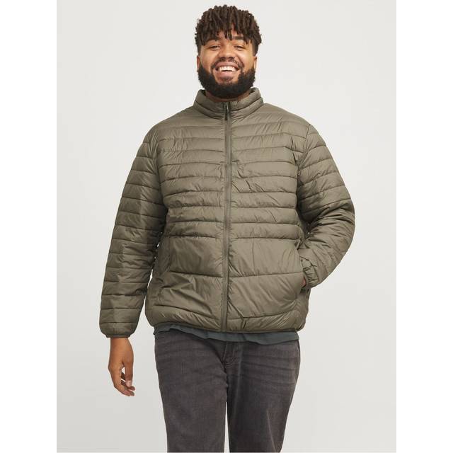 Plus Size Täckjacka - Brun - EU8XL US6XL