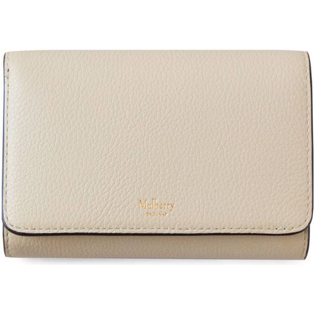 Mulberry Leather Medium Continental Wallet - White - One size