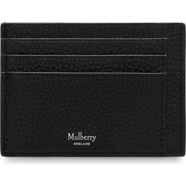 Mulberry Grained Leather Card Holder - Black - One size