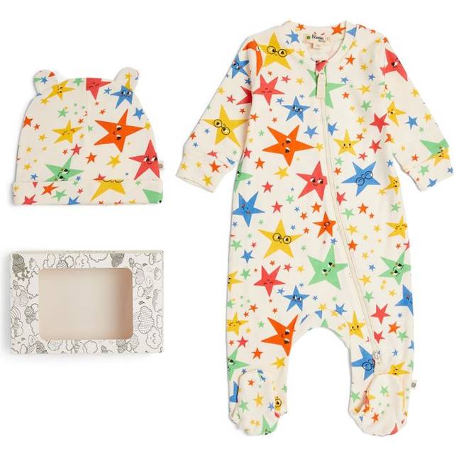 The Bonnie Mob Stars All-In-One and Hat Set - 0-3 Months