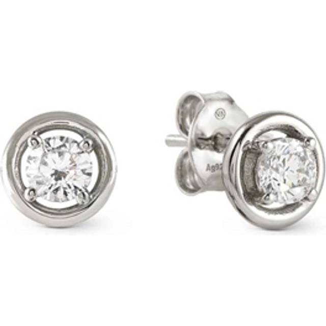 Nomination Cosmic Love Silver Circle Earrings