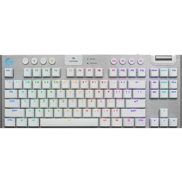 Logitech G915 X TKL trådlöst RGB-speltangentbord in vit, UK English (Qwerty)