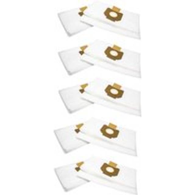 50 microfleece Dust Bags compatible with Nilfisk Alto Attix 350-01, Attix 360-11, Attix 360-21, Centix 60 Vacuum Cleaner, White - Vhbw