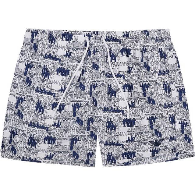 Emporio Armani Elegant White Swim Shorts for the Modern Man - IT46 | S