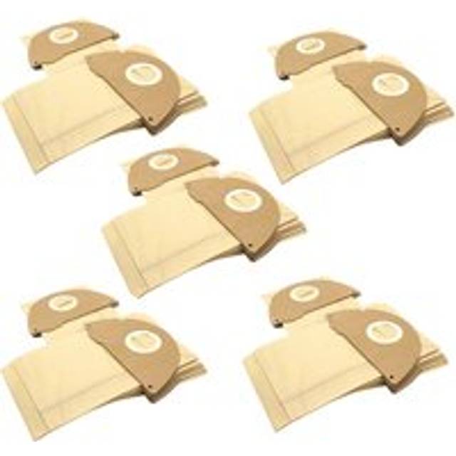 Vhbw - 50 Paper Dust Bags compatible with Hoover Org. Gr. h 33, Org. Gr. h 34, s 4125 Dry 15, s 5125 Aqua 15, s 5135 Vacuum Cleaner, brown