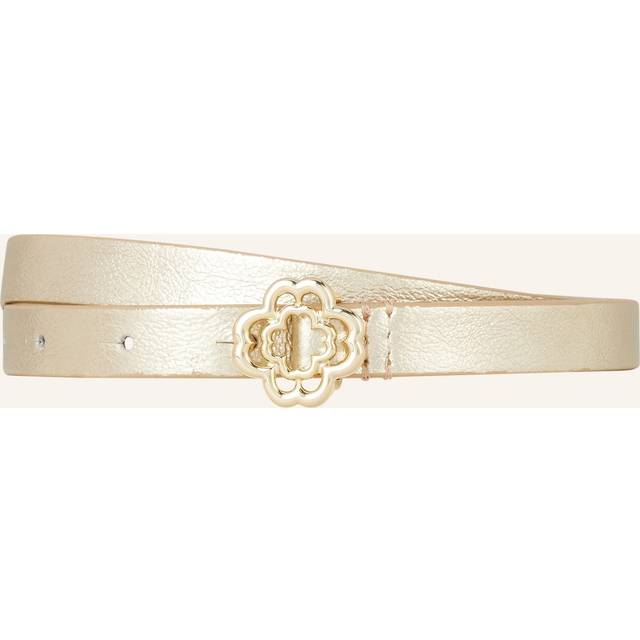 Ceinture Fine À Boucle Clover - Dore Clair - Maje -  Doublure: 91% polyester, 9% viscoseEnduction: 100% polyuréthaneBoucle: 100% zamacCuir: vache - Vêtements & accessoires > Maroquinerie > Ceintures fines