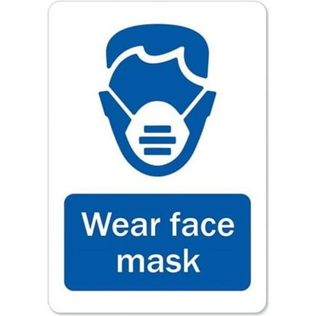 SignMission OS-NS-RD-710-25581 OSHA Notice Sign - Wear Face Mask