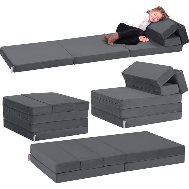 Toddler Couch  Kidirect K1 6in1 Kids Folding Sofa Bed  Convertible Kids Sofa Couch to Toddler Sofa Bed Lounger  Comfy Fold Up Floor Bed Nap Mat  Yoga