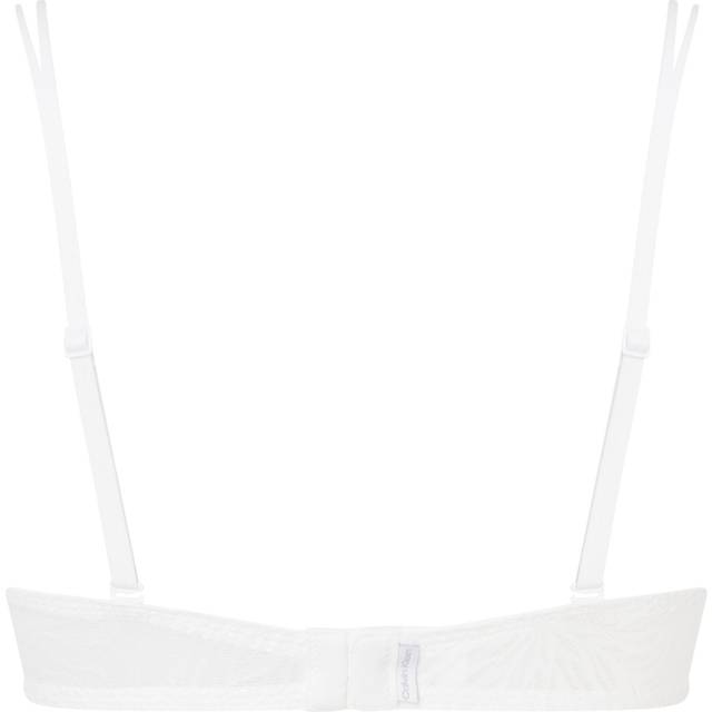 Calvin Klein Sheer Marquisette Demi T-shirt Bra - White - D 90