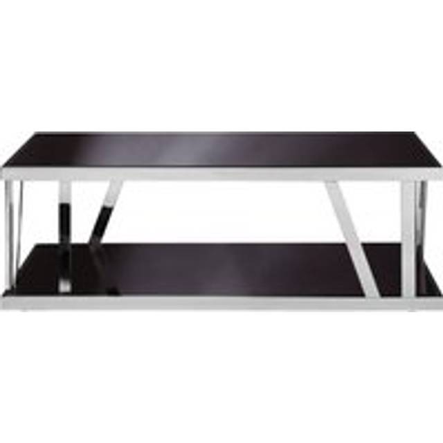 Contemporary Black Glass Coffee Table, Durable Decorative Coffee Table For Livingroom, Strong Coffee Table - One Size