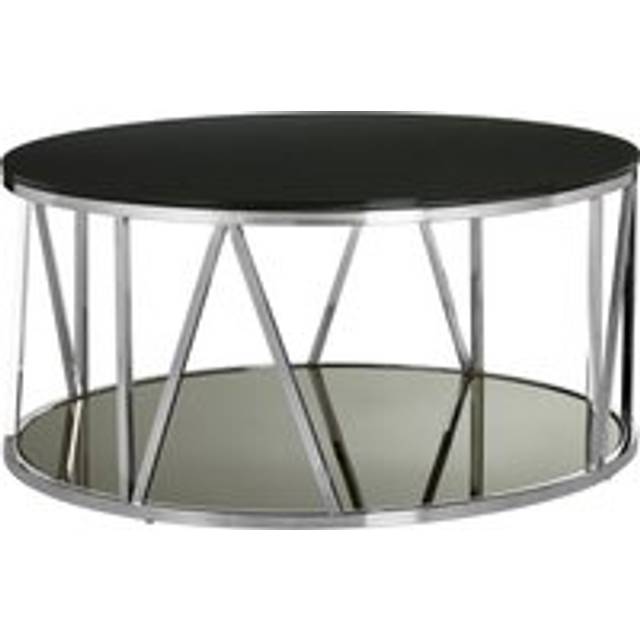 Elegant Round Rose Gold Finish Coffee Table, Modern Decorative Coffee Table, Durable Modern Coffee Table - Silver - One Size