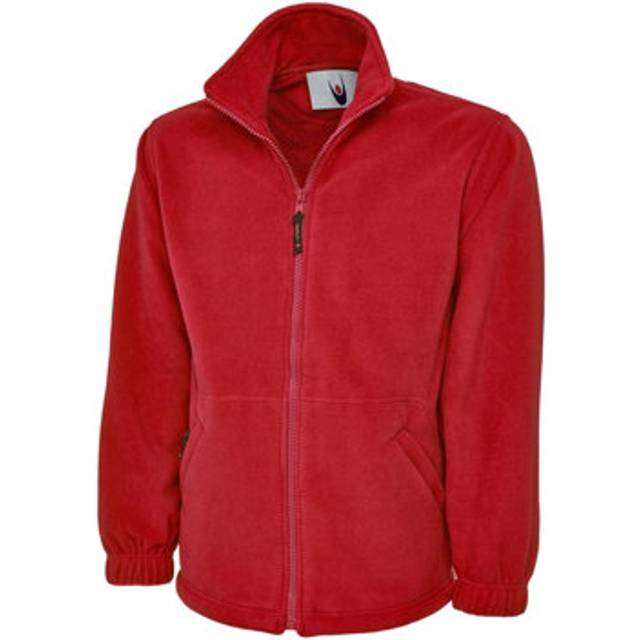 Uneek UC601 Premium Full Zip Micro Fleece Jacket 380GSM Red L Colour: