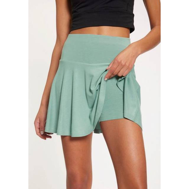 Vivance Active Basic Skirt with Integrated Shorts - Green