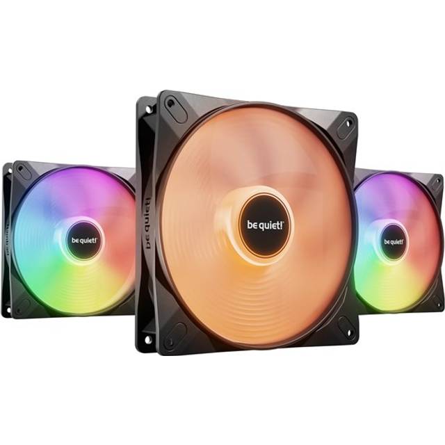 be quiet! Light Wings LX 140mm ARGB Black PWM Triple Fan Pack