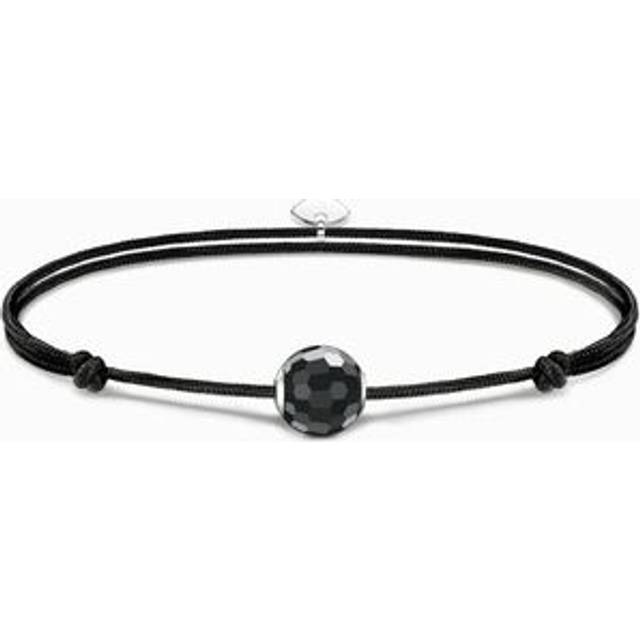 Thomas Sabo Bracelet Karma Secret with black obsidian Bead black A2103-172-11-L22V - black/silver-coloured - 22 cm