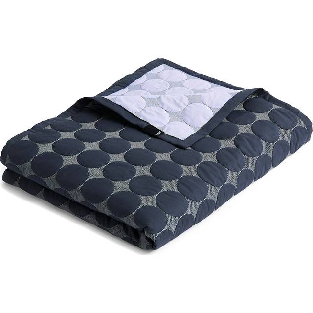 HAY Mega Dot throw organic 195x245 cm Midnight blue