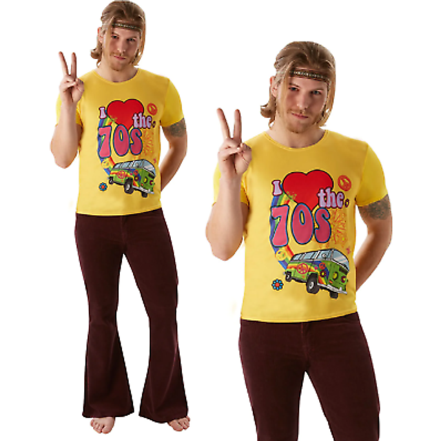 Rubie's Official I Love The 70's T-Shirt, Adult Costume - Medium